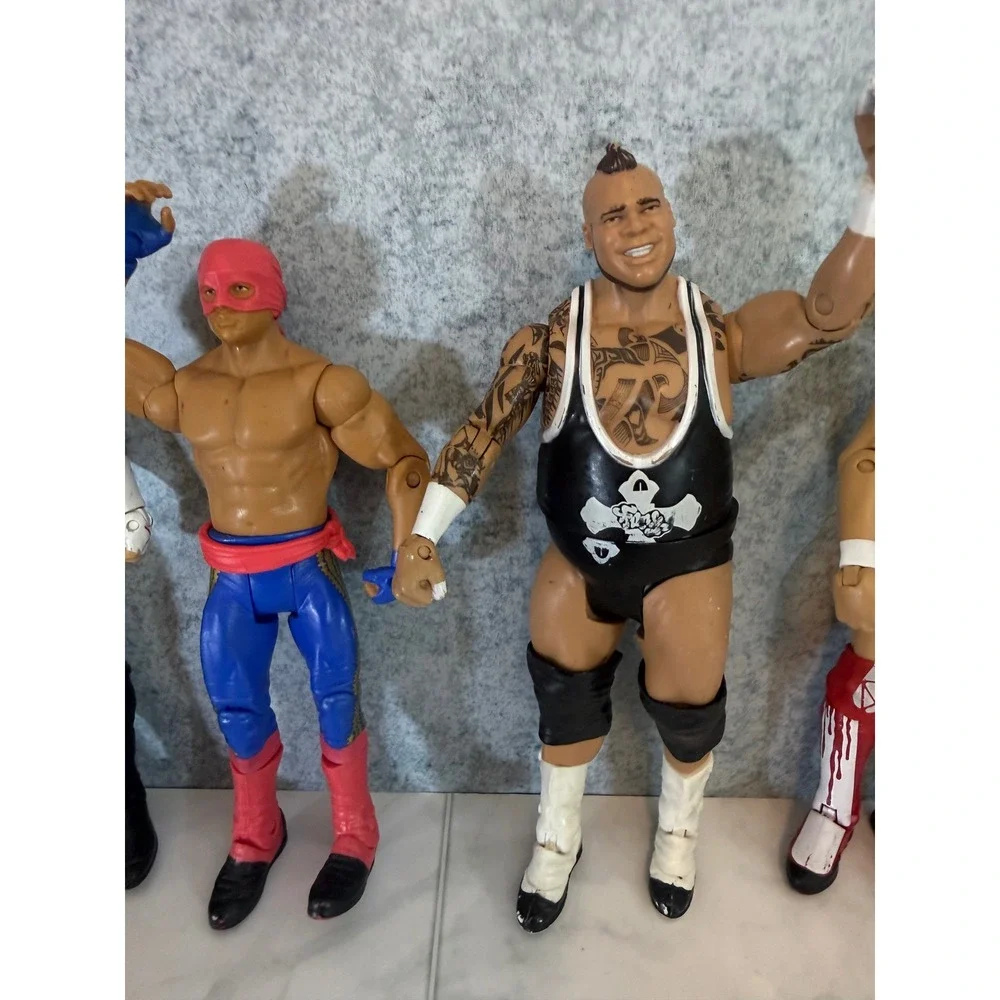 WWE Action Figure Lot Randy Orton Daniel Bryan CM Punk Tensai Brodus Clay Hunico